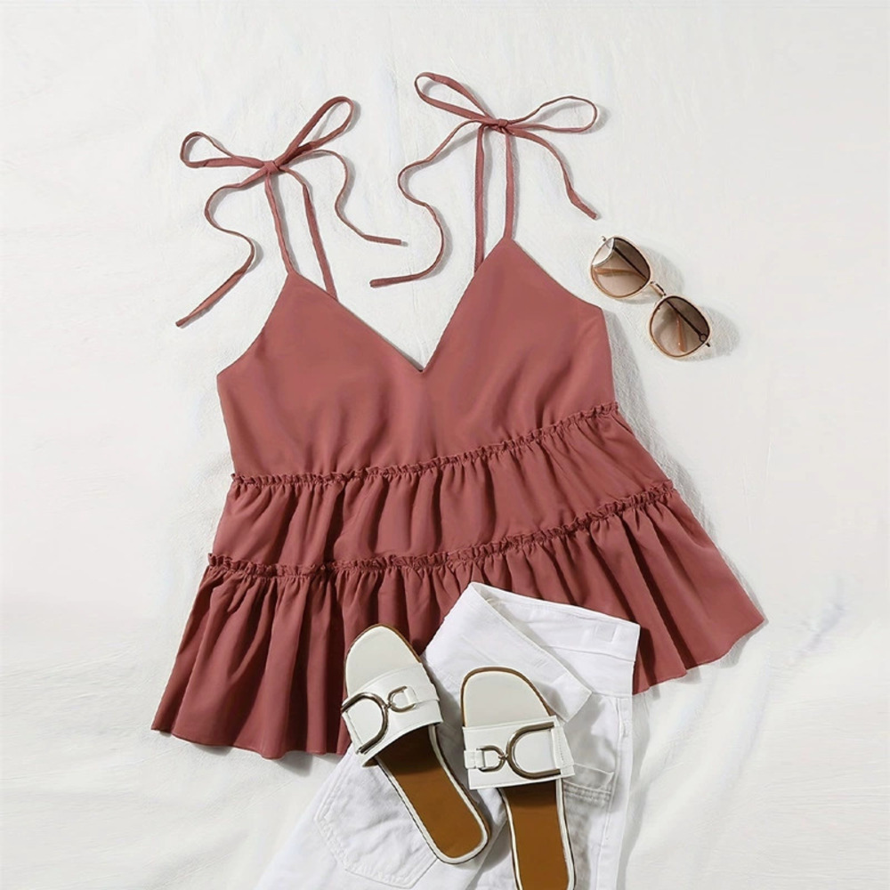 Zara Summer Casual Outer Spaghetti Strap Cami